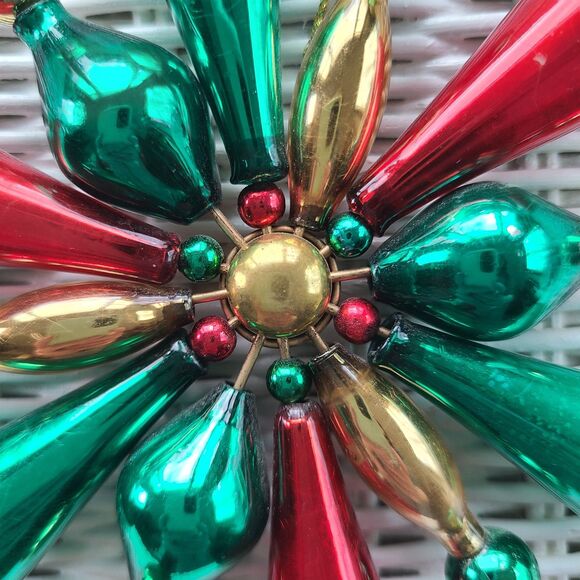 Vintage Avon Gift Collection 1999 Rare Shimmering Bead Ornament Glass Snowflake - Picture 9 of 10